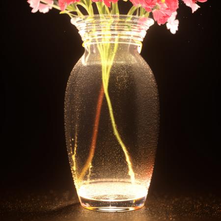 00300-490719522-a (shineglasscd, neon lights, light particles, colorful_1.3, gradient, chromatic aberration) vase, flower inserted into the vase.png